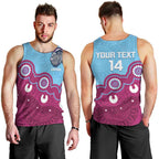 Central Queensland Rugby Custom Men Tank Top Go Capras Aboriginal Art - Aussie Hoodie