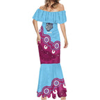 Central Queensland Rugby Custom Mermaid Dress Go Capras Aboriginal Art - Aussie Hoodie