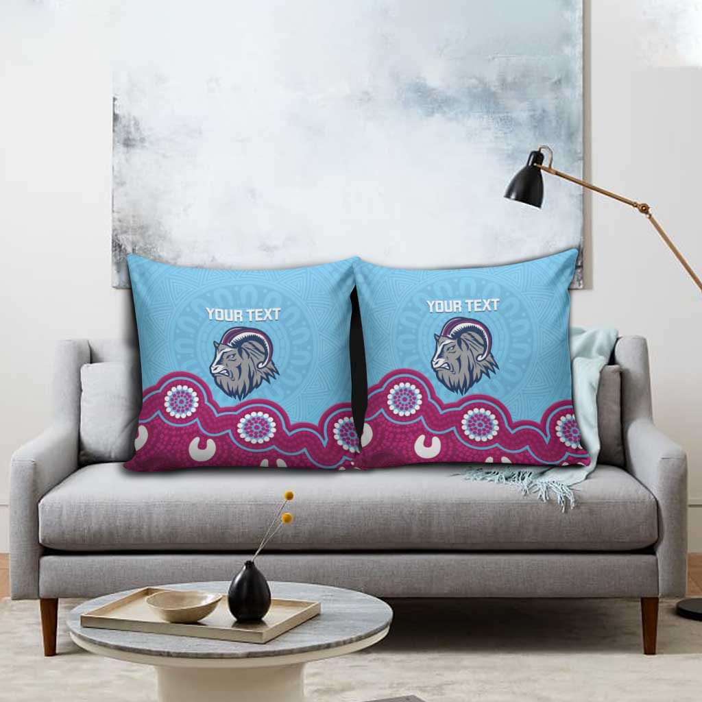 Central Queensland Rugby Custom Pillow Cover Go Capras Aboriginal Art - Aussie Hoodie