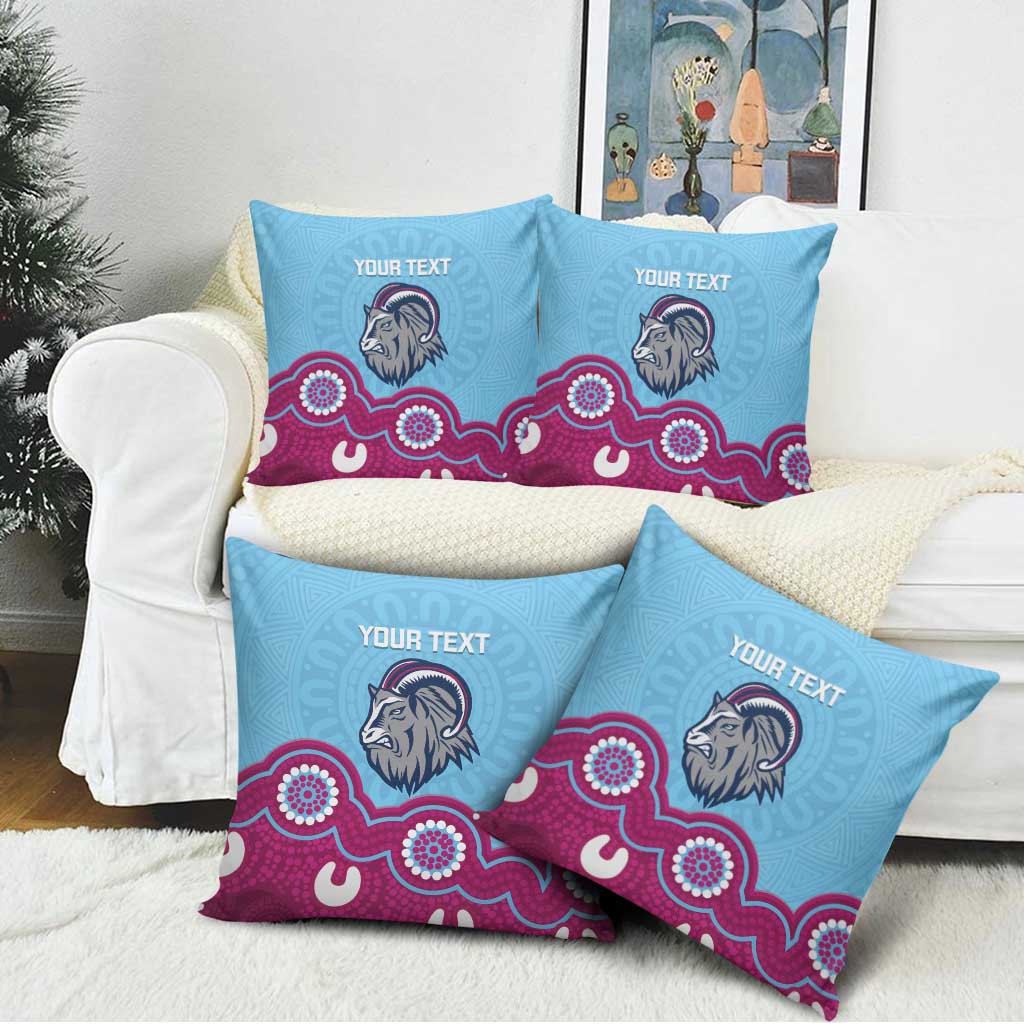 Central Queensland Rugby Custom Pillow Cover Go Capras Aboriginal Art - Aussie Hoodie
