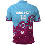 Central Queensland Rugby Custom Polo Shirt Go Capras Aboriginal Art - Aussie Hoodie