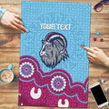 Central Queensland Rugby Custom Puzzle Go Capras Aboriginal Art - Aussie Hoodie