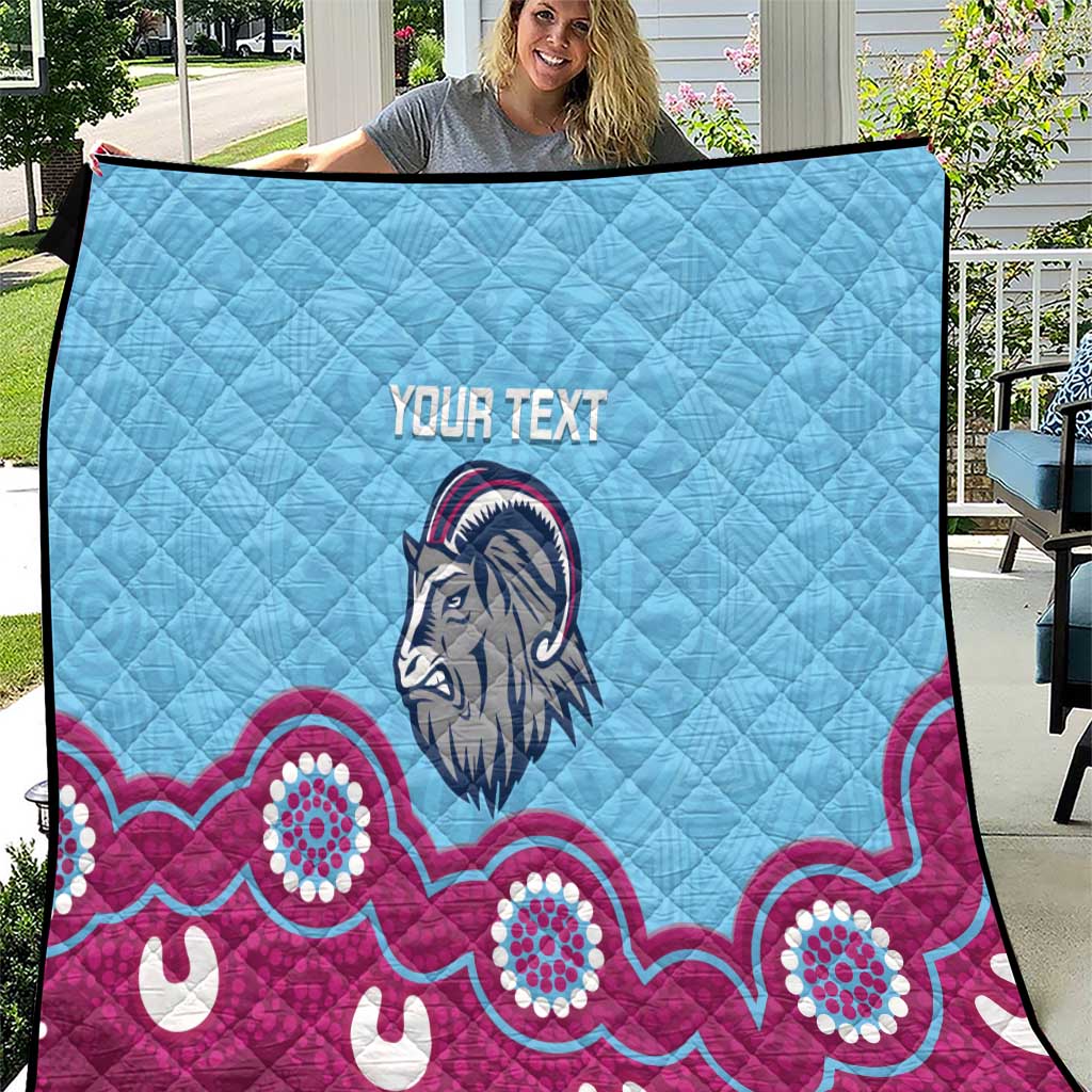 Central Queensland Rugby Custom Quilt Go Capras Aboriginal Art - Aussie Hoodie