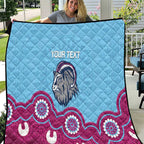 Central Queensland Rugby Custom Quilt Go Capras Aboriginal Art - Aussie Hoodie