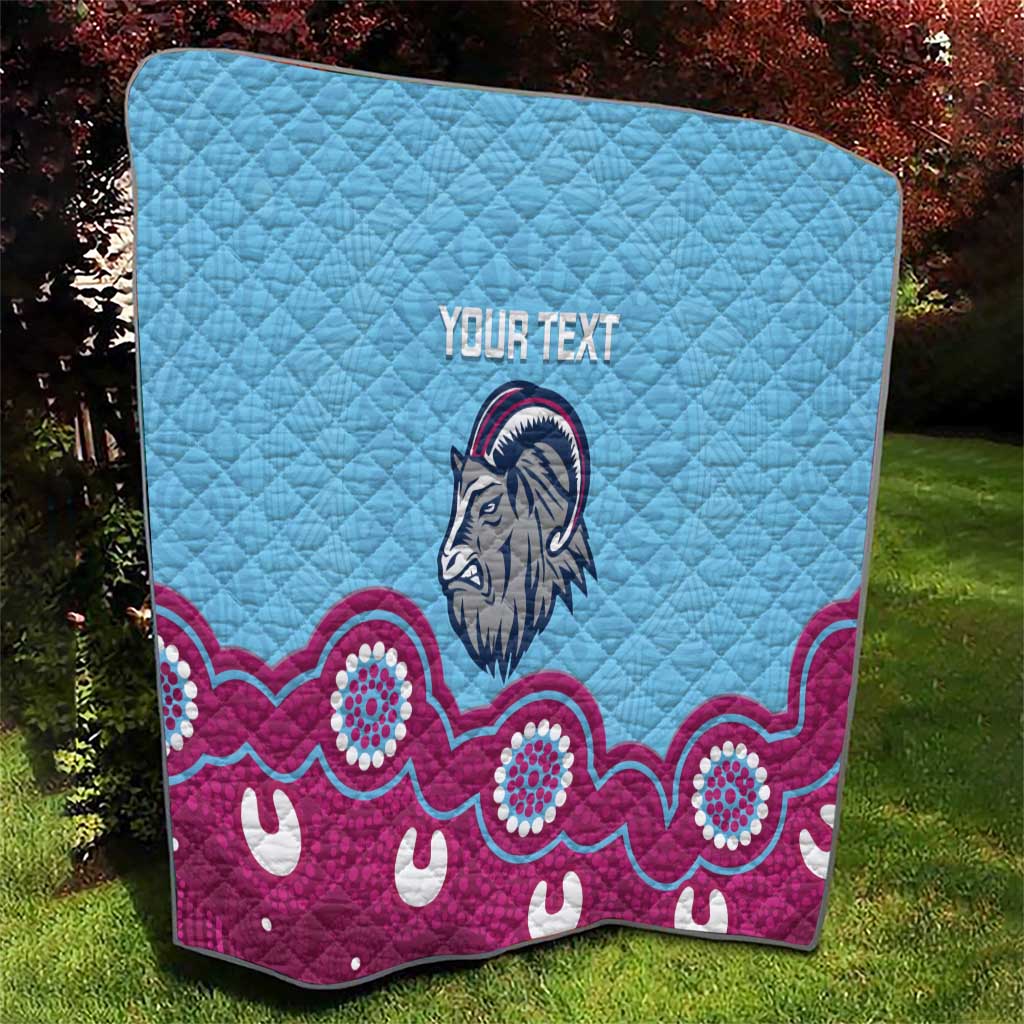 Central Queensland Rugby Custom Quilt Go Capras Aboriginal Art - Aussie Hoodie