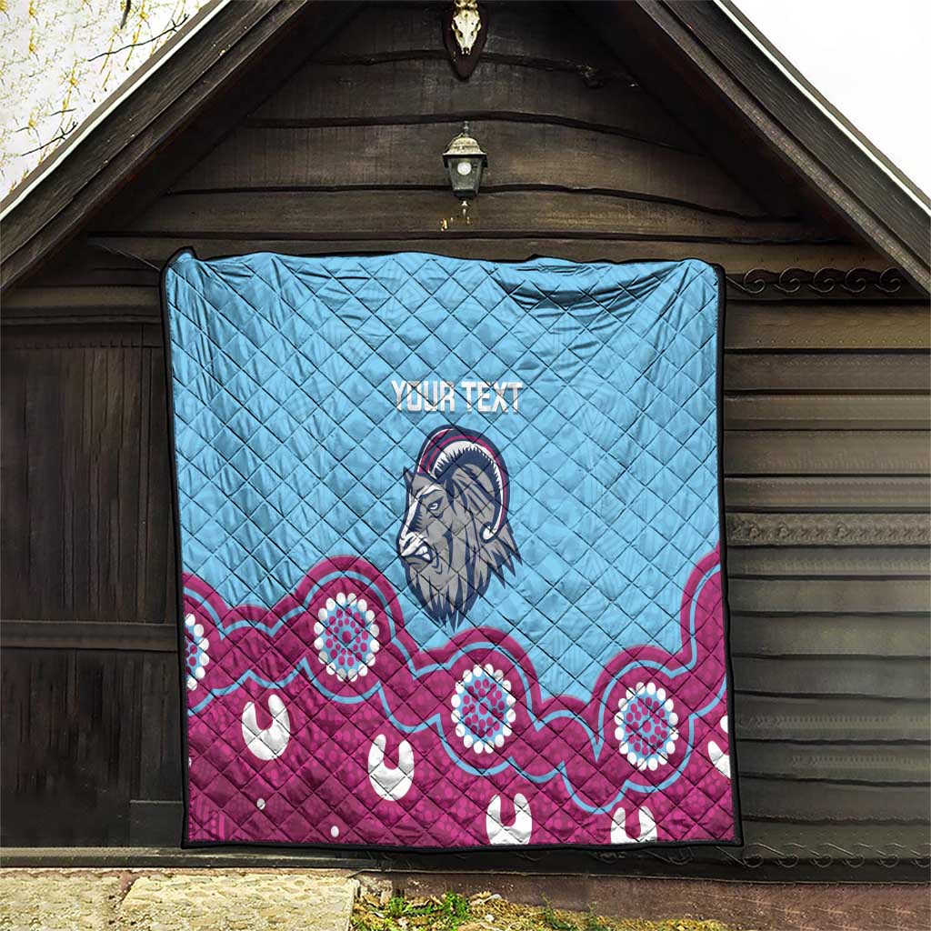 Central Queensland Rugby Custom Quilt Go Capras Aboriginal Art - Aussie Hoodie