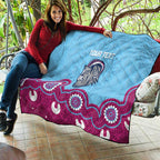 Central Queensland Rugby Custom Quilt Go Capras Aboriginal Art - Aussie Hoodie