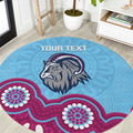 Central Queensland Rugby Custom Round Carpet Go Capras Aboriginal Art - Aussie Hoodie