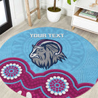 Central Queensland Rugby Custom Round Carpet Go Capras Aboriginal Art - Aussie Hoodie