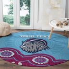 Central Queensland Rugby Custom Round Carpet Go Capras Aboriginal Art - Aussie Hoodie