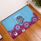 Central Queensland Rugby Custom Rubber Doormat Go Capras Aboriginal Art - Aussie Hoodie