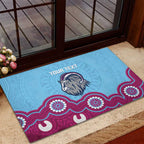 Central Queensland Rugby Custom Rubber Doormat Go Capras Aboriginal Art - Aussie Hoodie