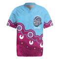 Central Queensland Rugby Custom Rugby Jersey Go Capras Aboriginal Art - Aussie Hoodie