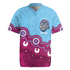 Central Queensland Rugby Custom Rugby Jersey Go Capras Aboriginal Art - Aussie Hoodie
