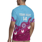 Central Queensland Rugby Custom Rugby Jersey Go Capras Aboriginal Art - Aussie Hoodie