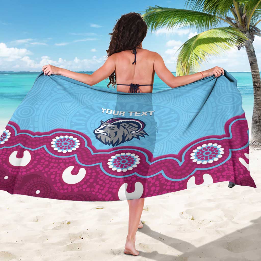 Central Queensland Rugby Custom Sarong Go Capras Aboriginal Art - Aussie Hoodie