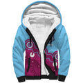 Central Queensland Rugby Custom Sherpa Hoodie Go Capras Aboriginal Art - Aussie Hoodie