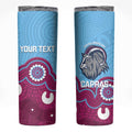 Central Queensland Rugby Custom Skinny Tumbler Go Capras Aboriginal Art - Aussie Hoodie