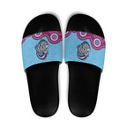 Central Queensland Rugby Custom Slide Sandals Go Capras Aboriginal Art - Aussie Hoodie