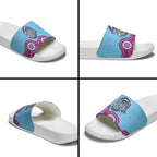 Central Queensland Rugby Custom Slide Sandals Go Capras Aboriginal Art - Aussie Hoodie