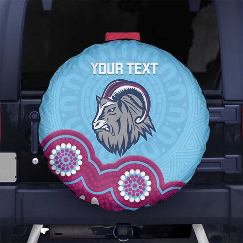 Central Queensland Rugby Custom Spare Tire Cover Go Capras Aboriginal Art - Aussie Hoodie