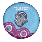 Central Queensland Rugby Custom Spare Tire Cover Go Capras Aboriginal Art - Aussie Hoodie