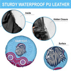 Central Queensland Rugby Custom Spare Tire Cover Go Capras Aboriginal Art - Aussie Hoodie