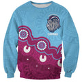 Central Queensland Rugby Custom Sweatshirt Go Capras Aboriginal Art - Aussie Hoodie