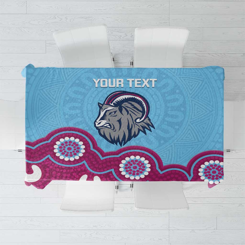 Central Queensland Rugby Custom Tablecloth Go Capras Aboriginal Art - Aussie Hoodie