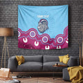 Central Queensland Rugby Custom Tapestry Go Capras Aboriginal Art - Aussie Hoodie