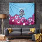 Central Queensland Rugby Custom Tapestry Go Capras Aboriginal Art - Aussie Hoodie