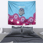 Central Queensland Rugby Custom Tapestry Go Capras Aboriginal Art - Aussie Hoodie