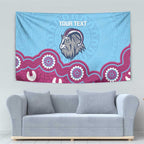 Central Queensland Rugby Custom Tapestry Go Capras Aboriginal Art - Aussie Hoodie