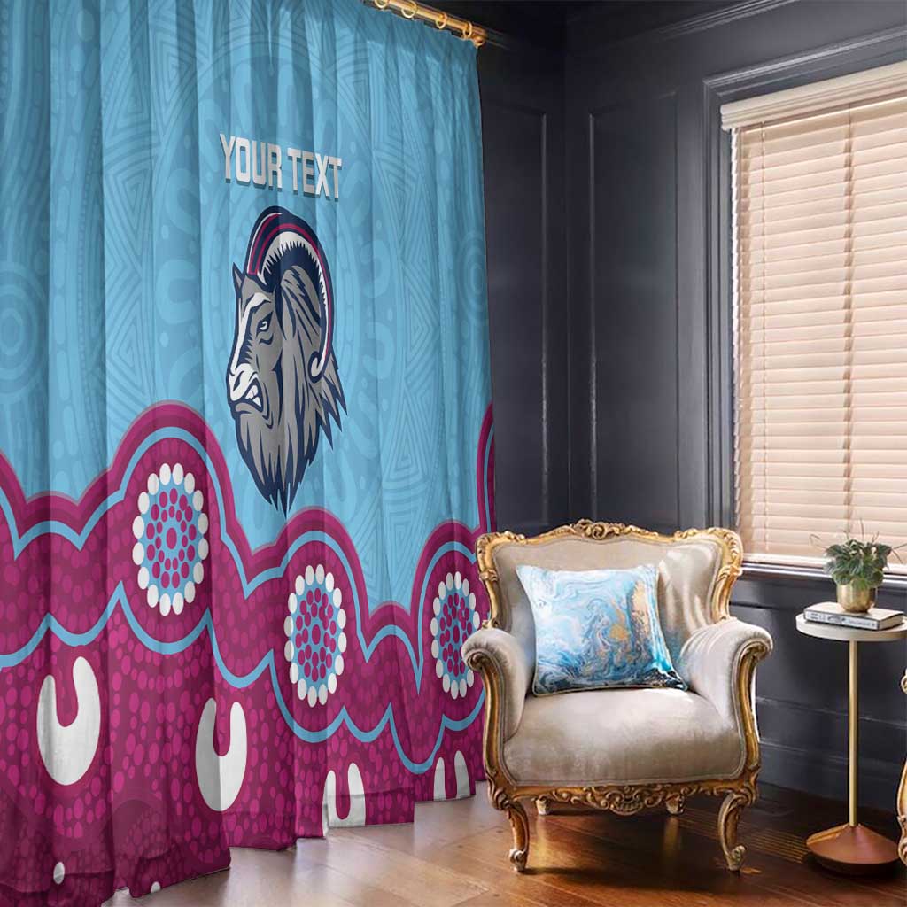 Central Queensland Rugby Custom Window Curtain Go Capras Aboriginal Art - Aussie Hoodie