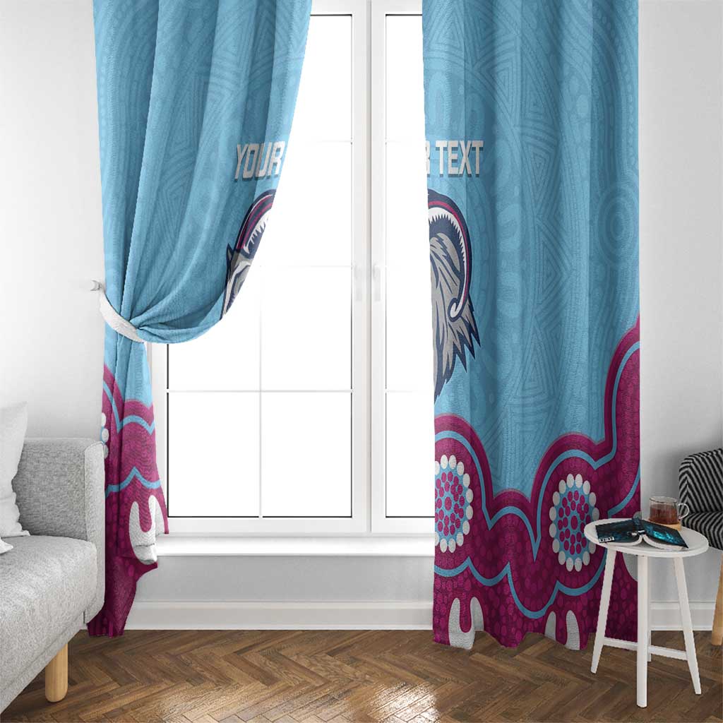 Central Queensland Rugby Custom Window Curtain Go Capras Aboriginal Art - Aussie Hoodie