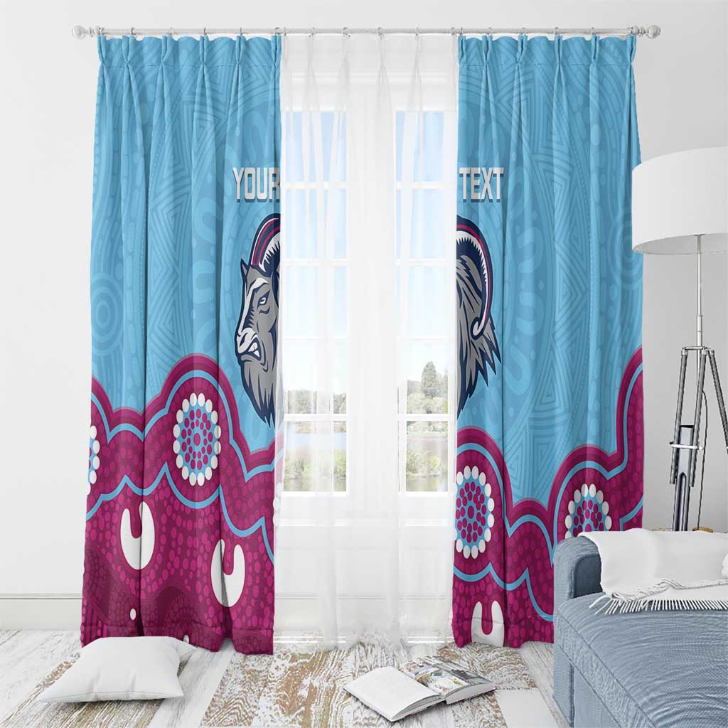 Central Queensland Rugby Custom Window Curtain Go Capras Aboriginal Art - Aussie Hoodie