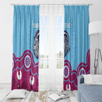 Central Queensland Rugby Custom Window Curtain Go Capras Aboriginal Art - Aussie Hoodie