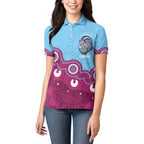 Central Queensland Rugby Custom Women Polo Shirt Go Capras Aboriginal Art - Aussie Hoodie