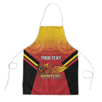 Papua New Guinea Rugby Custom Apron Go PNG Hunters Polynesian Pattern - Aussie Hoodie