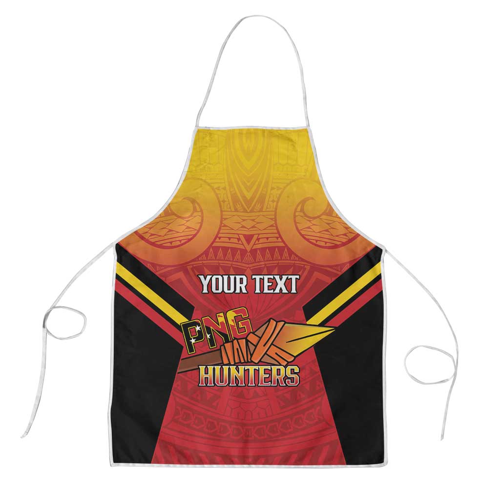 Papua New Guinea Rugby Custom Apron Go PNG Hunters Polynesian Pattern - Aussie Hoodie
