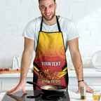 Papua New Guinea Rugby Custom Apron Go PNG Hunters Polynesian Pattern - Aussie Hoodie