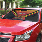 Papua New Guinea Rugby Custom Auto Sun Shade Go PNG Hunters Polynesian Pattern - Aussie Hoodie