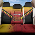 Papua New Guinea Rugby Custom Back Car Seat Cover Go PNG Hunters Polynesian Pattern - Aussie Hoodie
