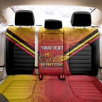 Papua New Guinea Rugby Custom Back Car Seat Cover Go PNG Hunters Polynesian Pattern - Aussie Hoodie