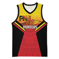 Papua New Guinea Rugby Custom Basketball Jersey Go PNG Hunters Polynesian Pattern - Aussie Hoodie