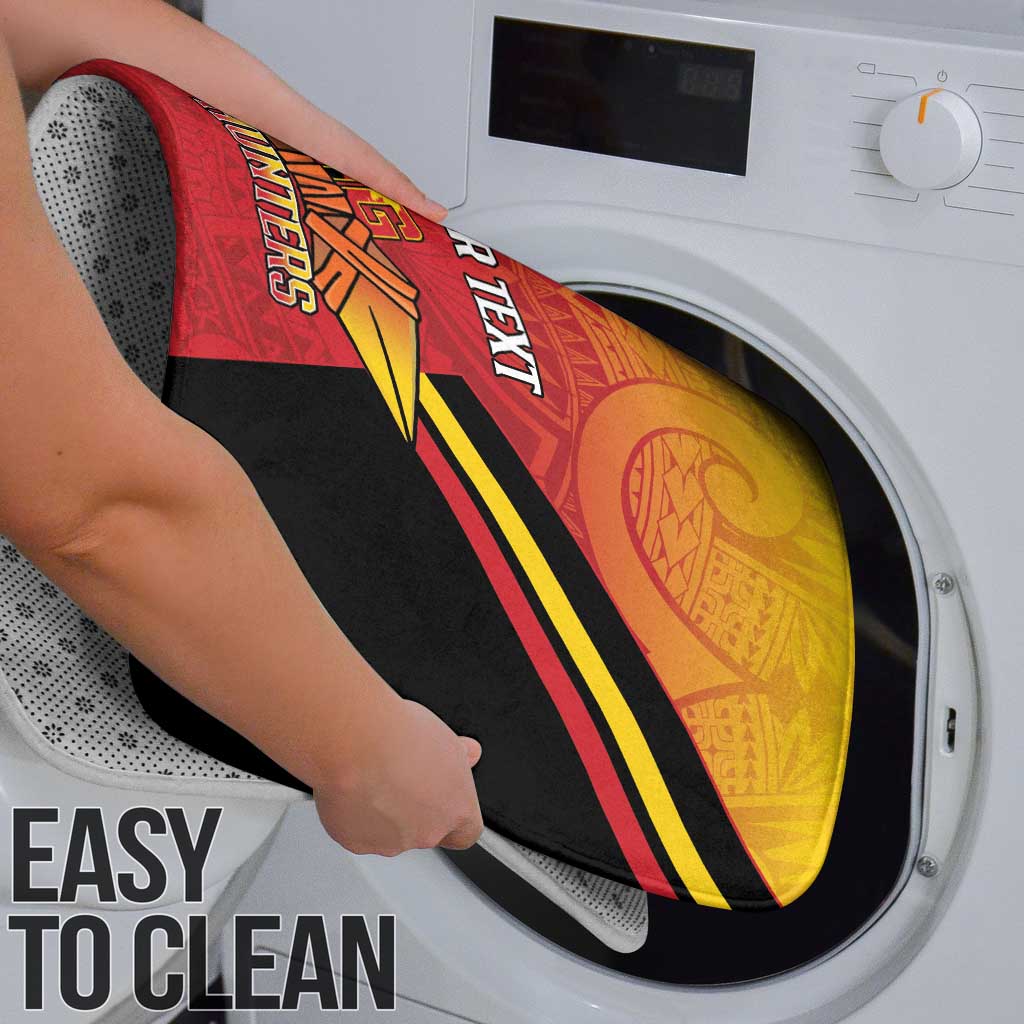Papua New Guinea Rugby Custom Bathroom Set Go PNG Hunters Polynesian Pattern - Aussie Hoodie