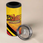 Papua New Guinea Rugby Custom 4 in 1 Can Cooler Tumbler Go PNG Hunters Polynesian Pattern - Aussie Hoodie