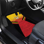 Papua New Guinea Rugby Custom Car Mats Go PNG Hunters Polynesian Pattern - Aussie Hoodie