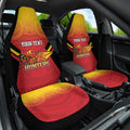Papua New Guinea Rugby Custom Car Seat Cover Go PNG Hunters Polynesian Pattern - Aussie Hoodie