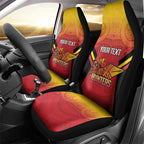 Papua New Guinea Rugby Custom Car Seat Cover Go PNG Hunters Polynesian Pattern - Aussie Hoodie